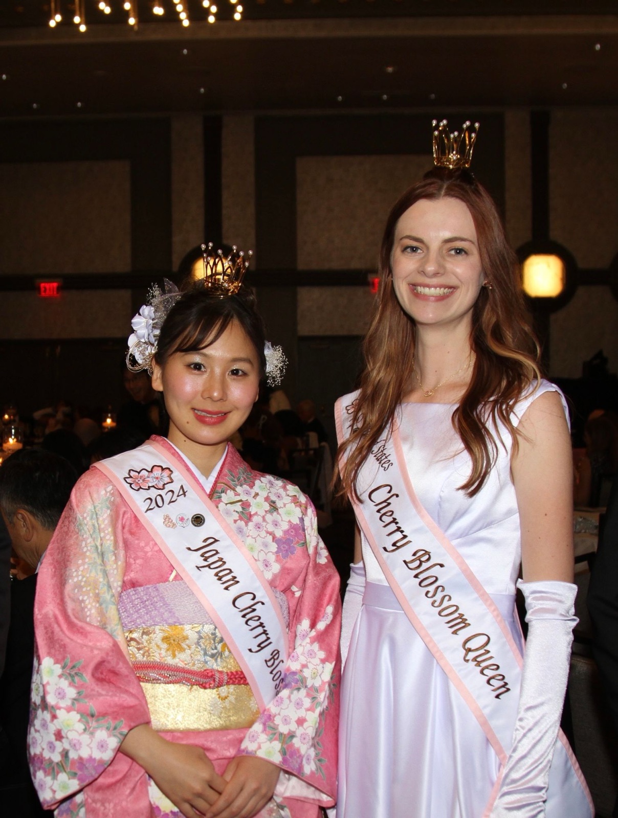 Maddy with the 2024 Japan Cherry Blossom Queen